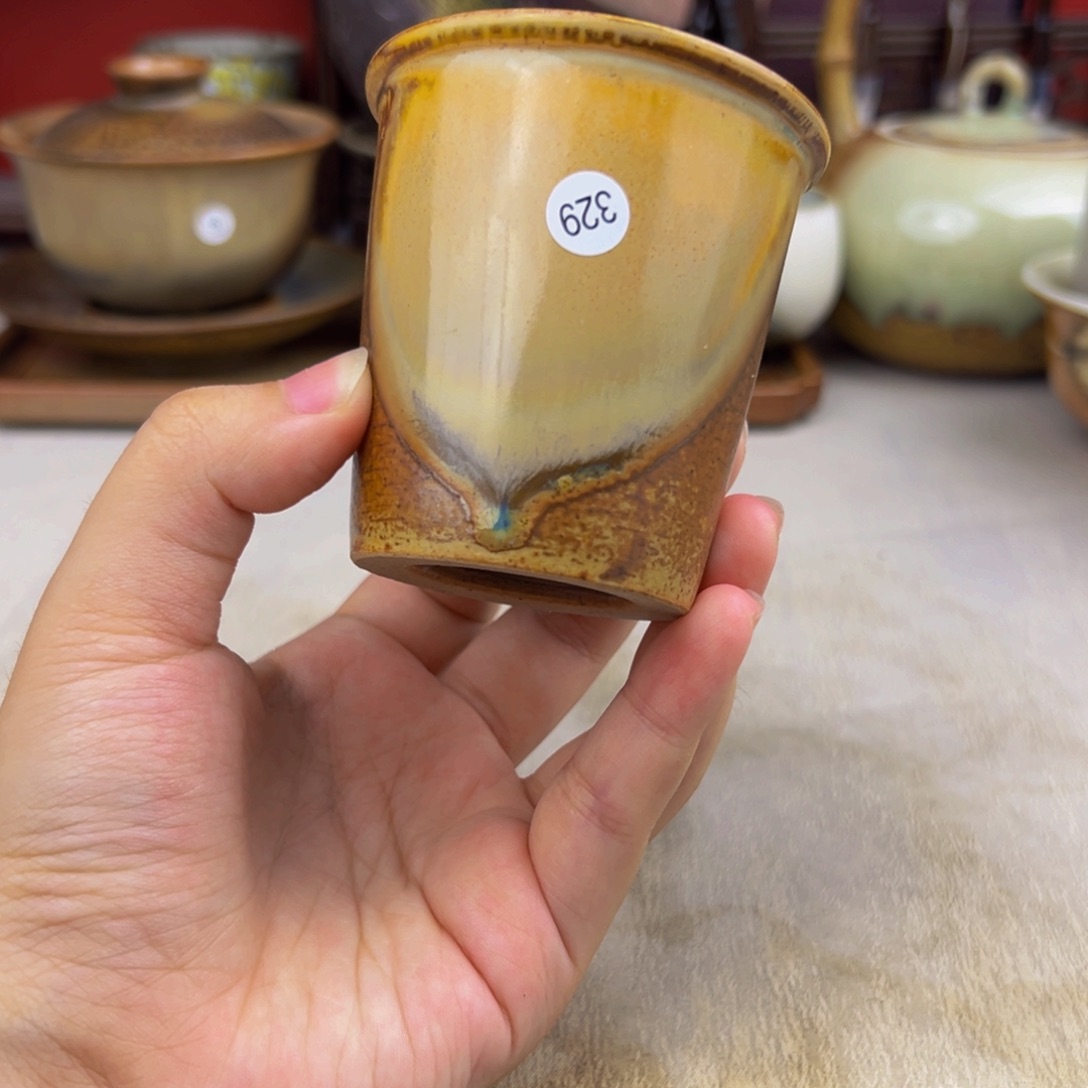 杯纯手工柴烧主人杯
