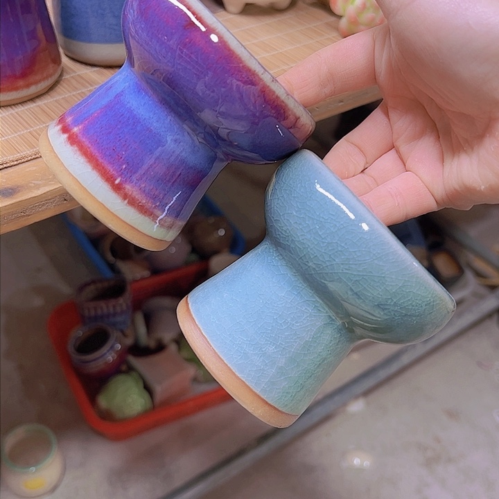 红陶陶瓷花盆当场满12包邮