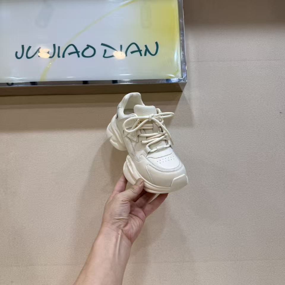 欧洲站厚底老爹鞋女2025秋季新款松糕厚底休闲百搭小个增高运动鞋