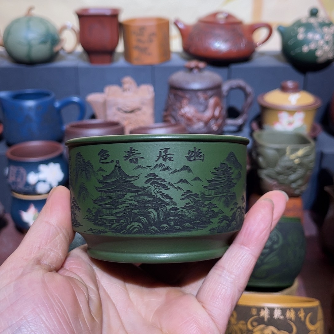 原矿紫砂手工主人杯