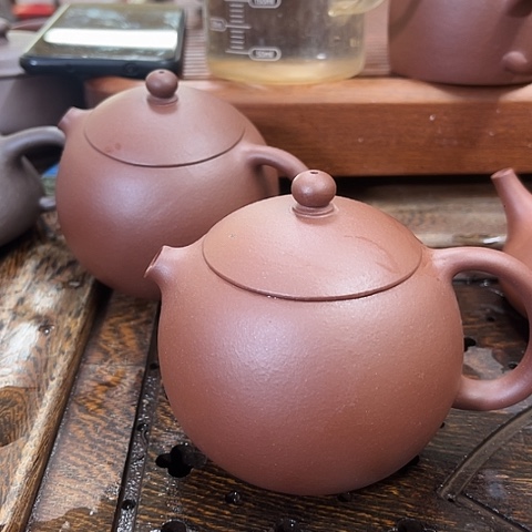 紫砂茶壶老紫泥西施250c c