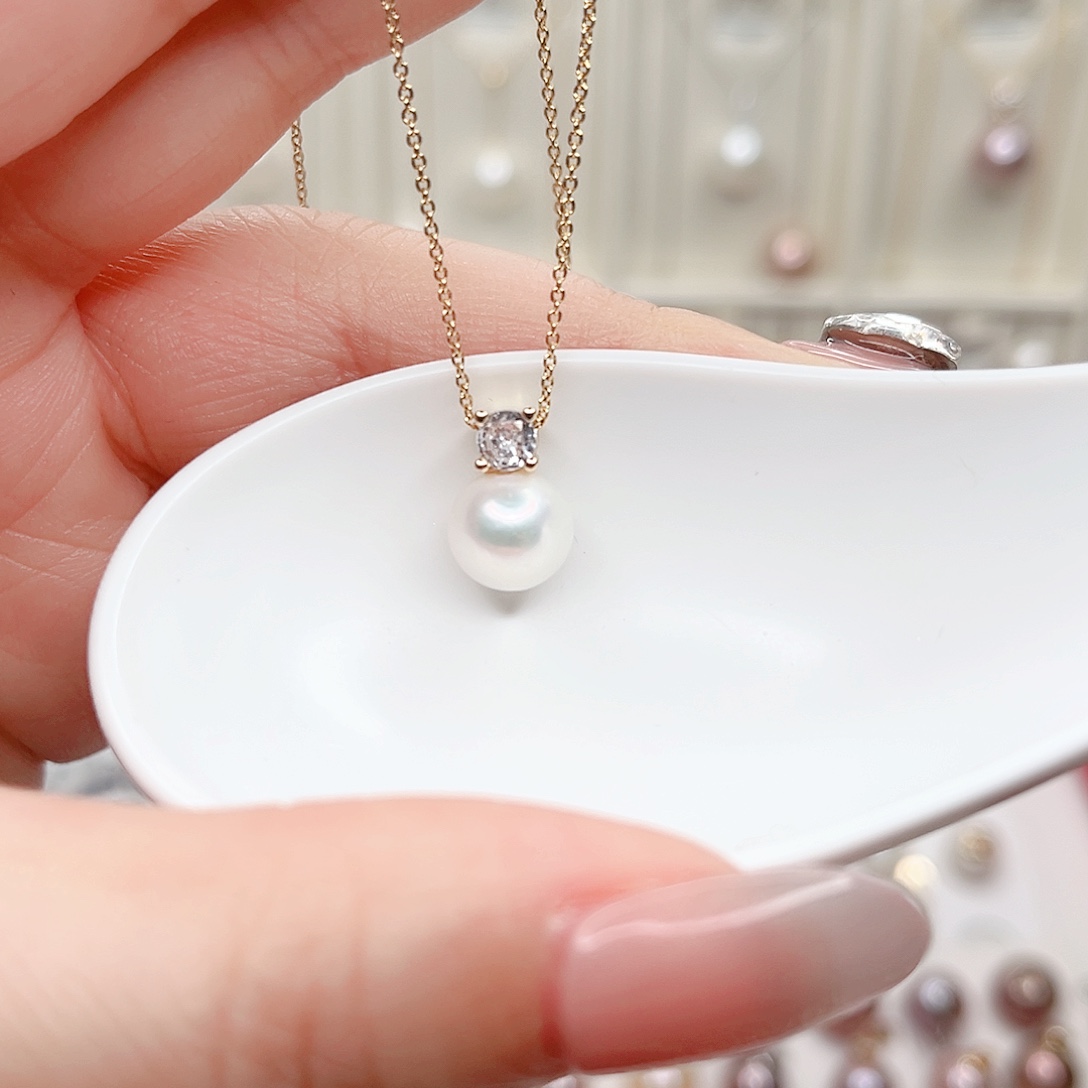 淡水珍珠吊坠(赠链)合金