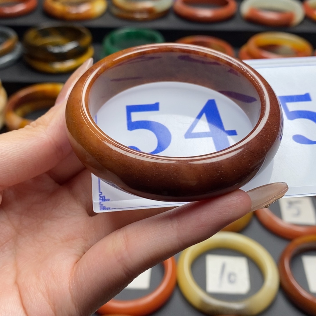 石英质玉（黄龙玉）手镯未镶嵌