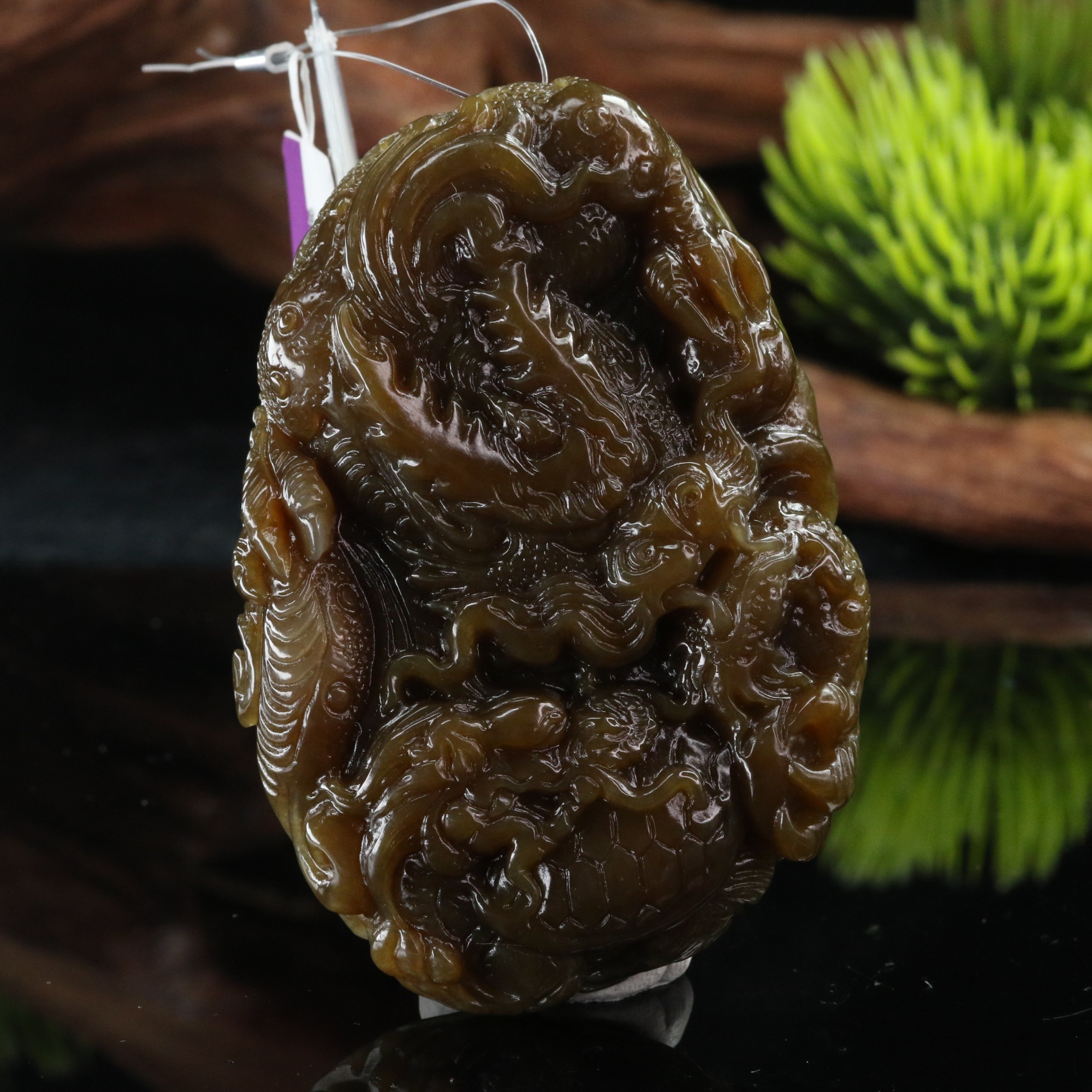 11和田玉且末老红糖龙牌/900259北京中保拍卖