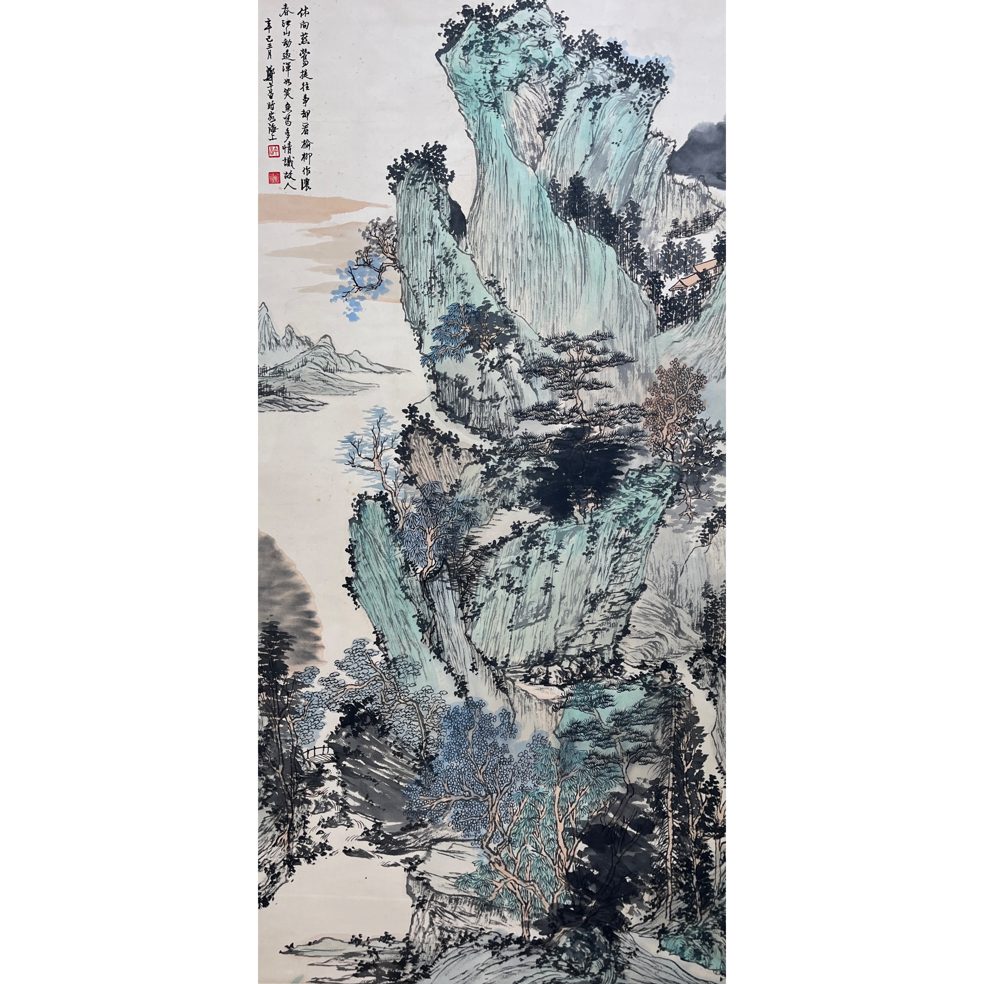 Lot 2214 郑午昌《山水画》134cm*66cm
