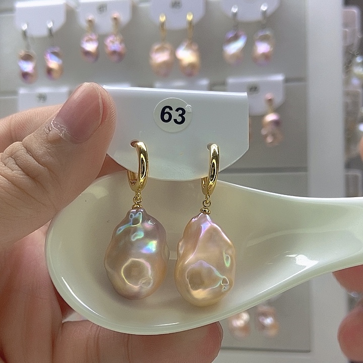 淡水珍珠颈饰银S925镶嵌63