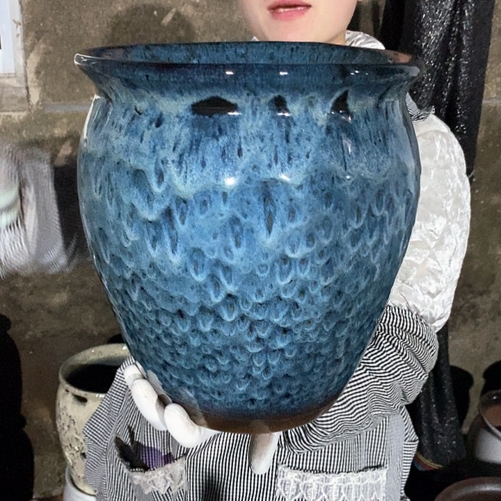 紫砂花盆正品口27高30
