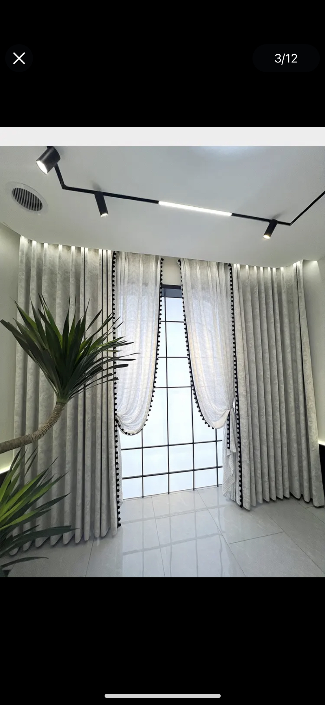 高端高级感成品遮光隔断工厂窗帘批发客厅特殊尺寸定制总价