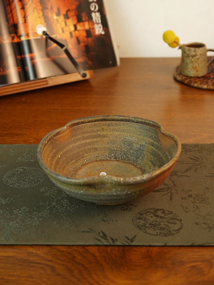 伊禾集物 日本备前烧匠人 黑川元晴 盘 餐具 餐盘 1467#