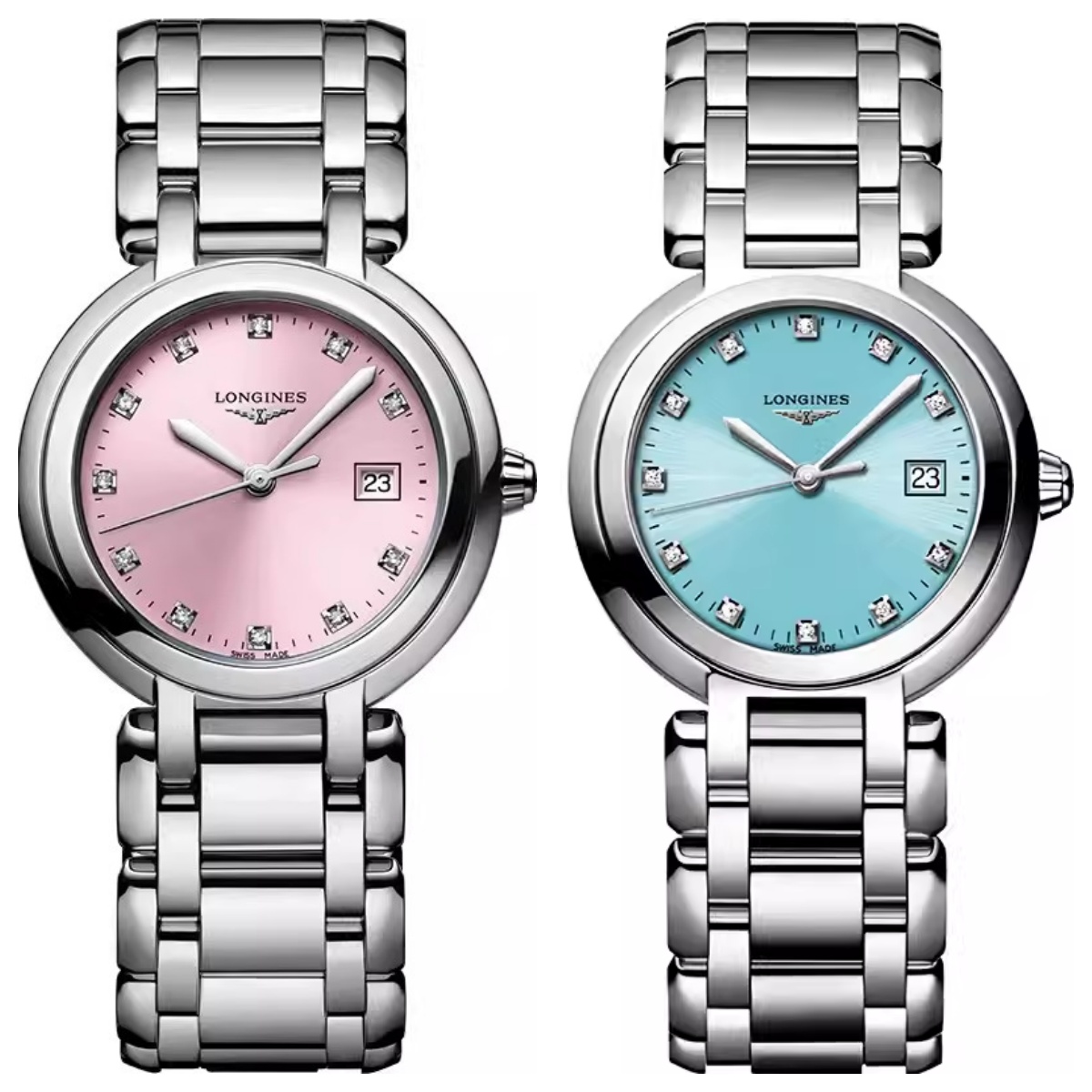 99新 Longines/浪琴 心月122/石英/钻刻刻度/表径30mm/女士腕表
