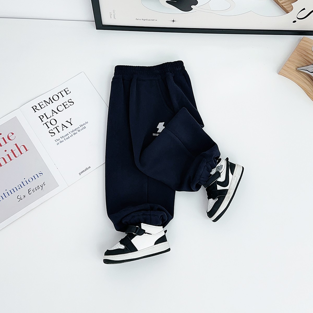 儿童加绒裤子男童运动裤2025新款秋冬装潮 HZ251064 悠悠童话童装