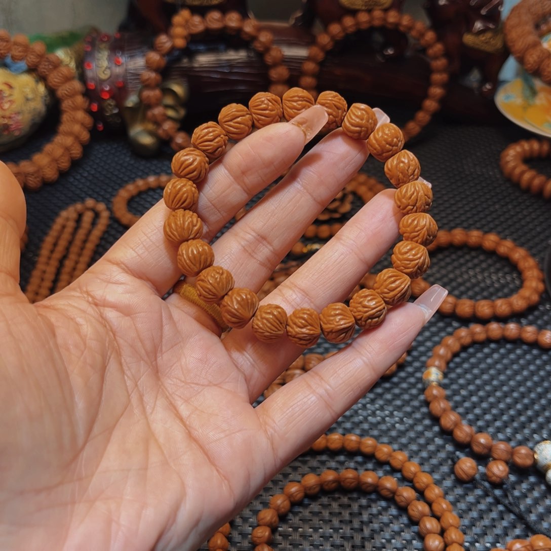 桃核手串12野生小飞龙单圈