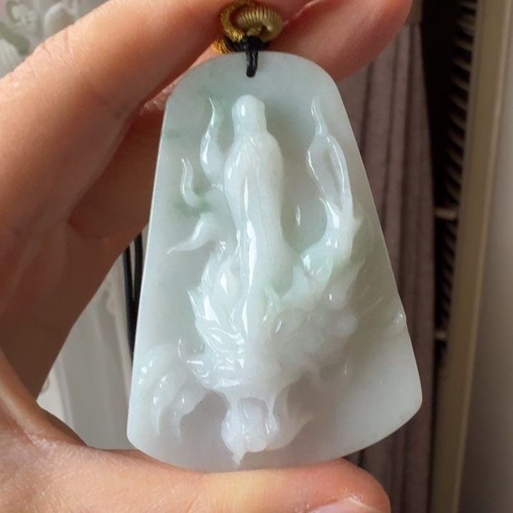 翡翠未镶嵌颈饰双十二 福利款龙牌3