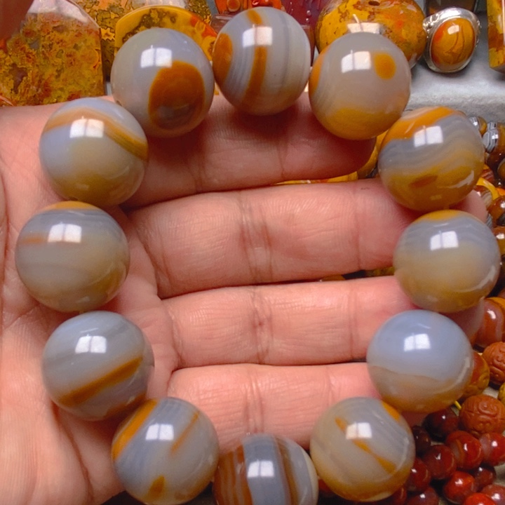 玛瑙/玉髓未镶嵌手串