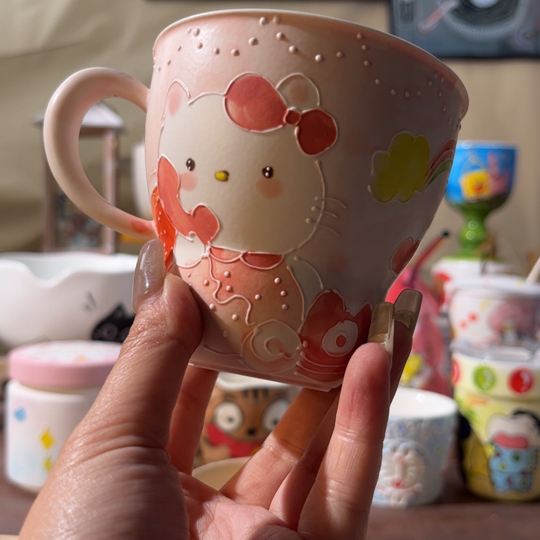 杯景德镇陶瓷文创手绘水杯