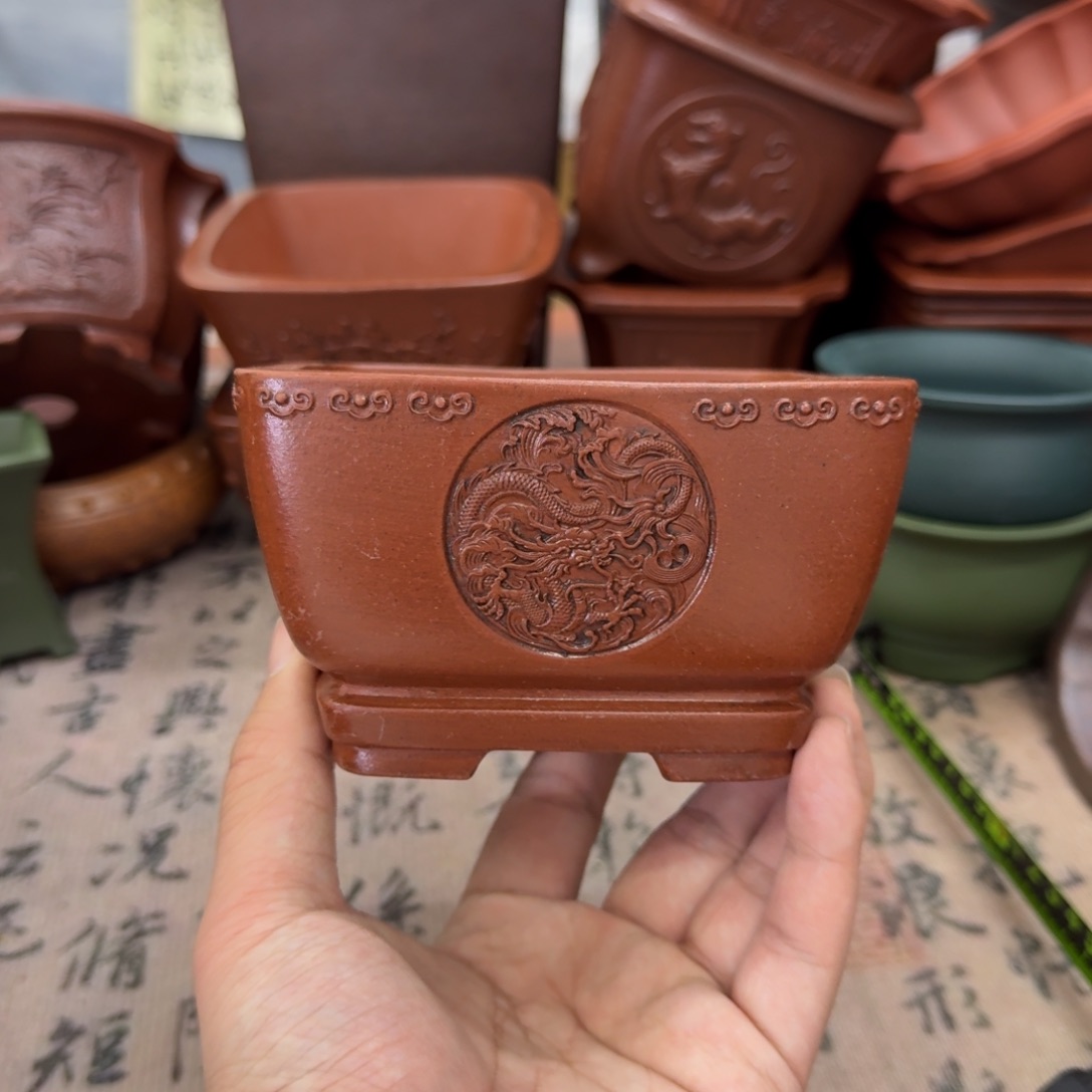 紫砂花盆宜兴紫砂正品11.5x6