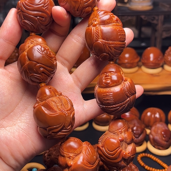 橄榄核手串/手链地主财神