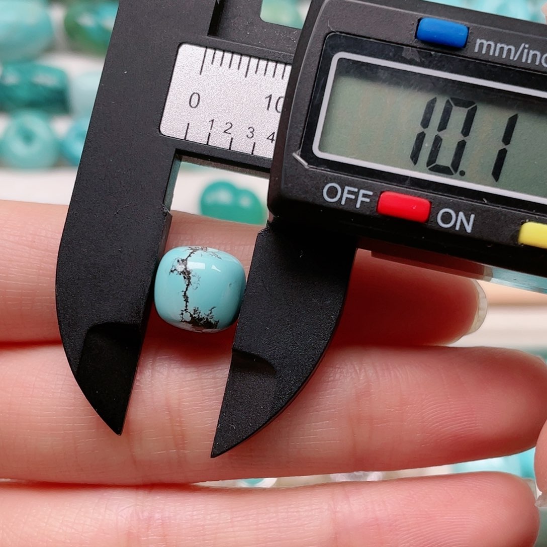 绿松石原矿银S925镶嵌