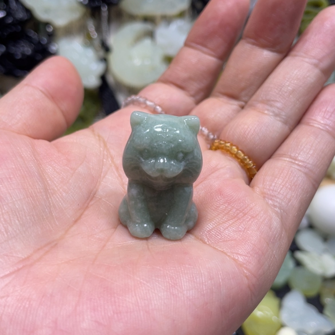 【闪购商品】岫玉颈饰未镶嵌72吊坠