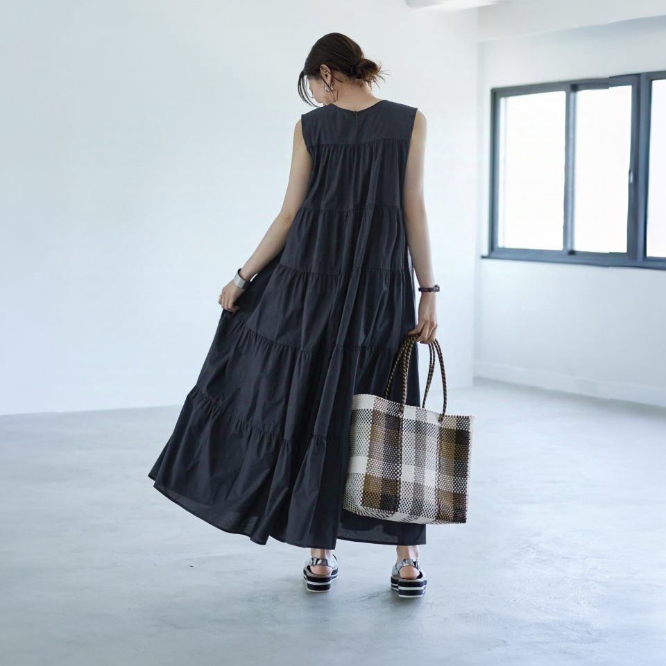 （101-200）夏季连衣裙春季女士收腰工字裙裙子气质复古法式女装