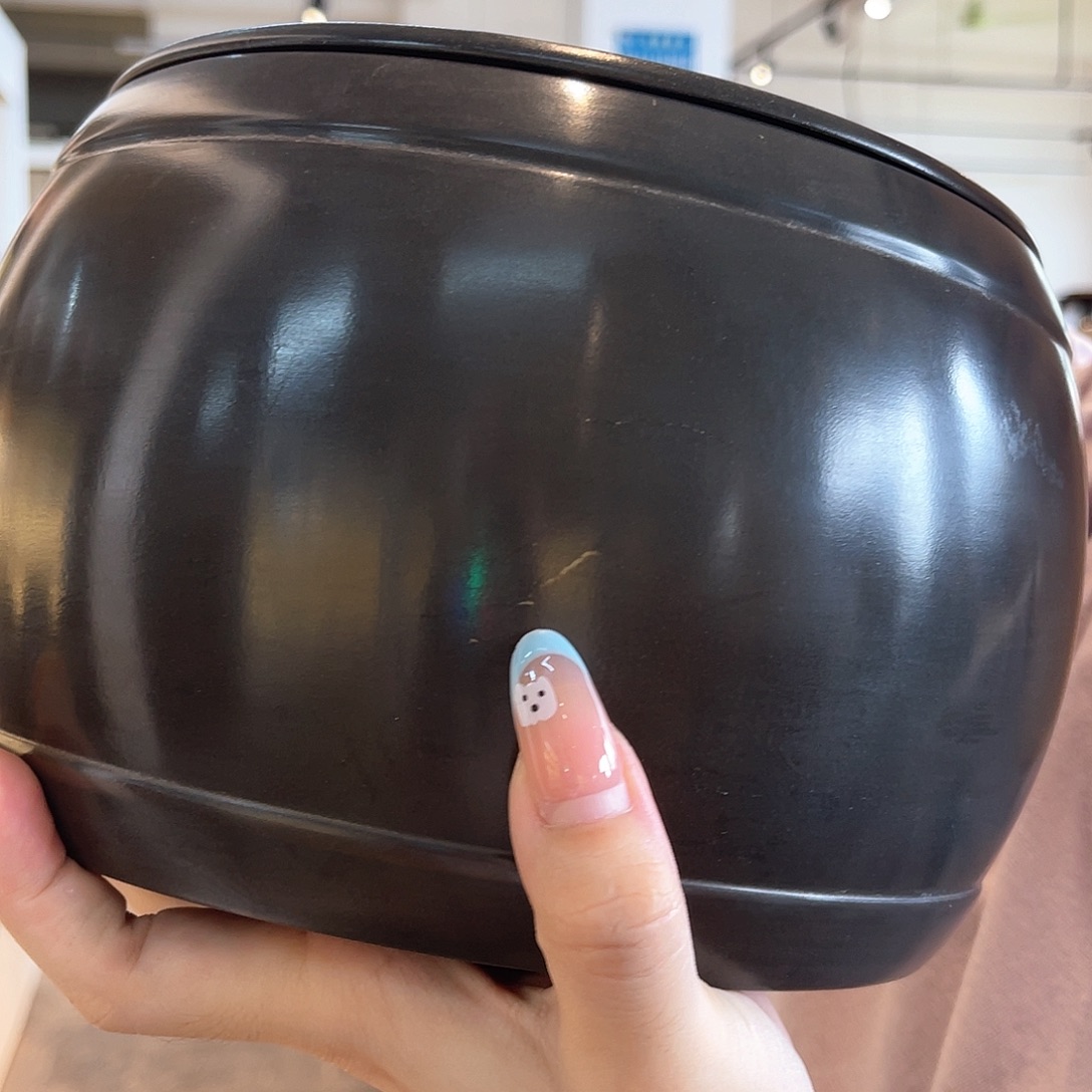 钦州坭兴陶原矿原泥 茶叶罐 两斤装 微瑕