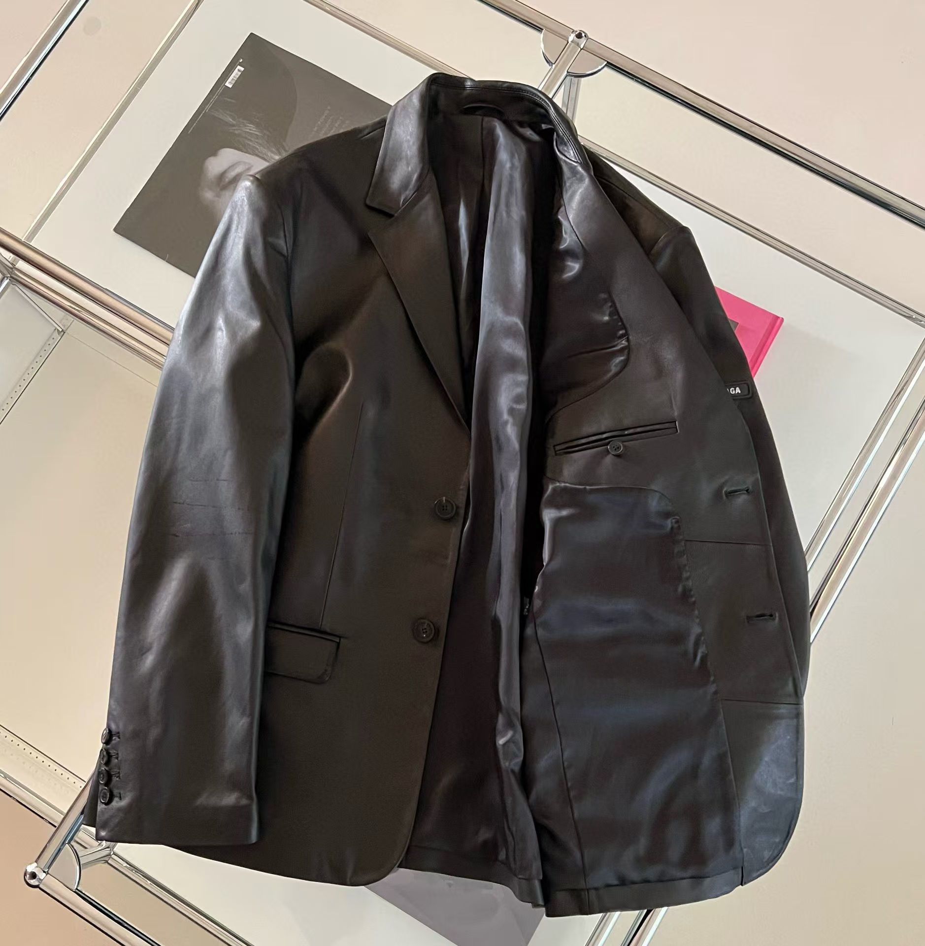 主播推荐-小众系列百搭气质高定款欧美风阔版西装口袋外套