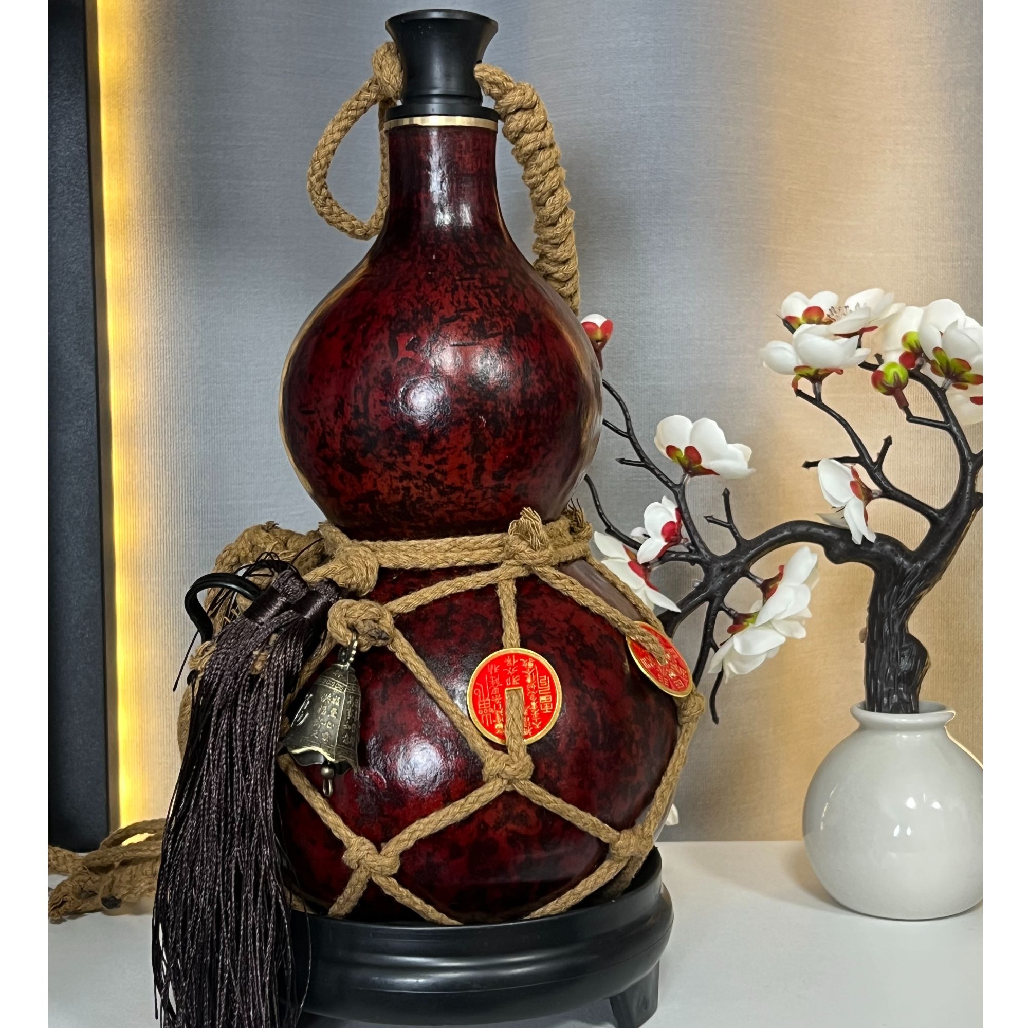 优质天然酒葫芦可装水装酒非遗漆器文玩礼品