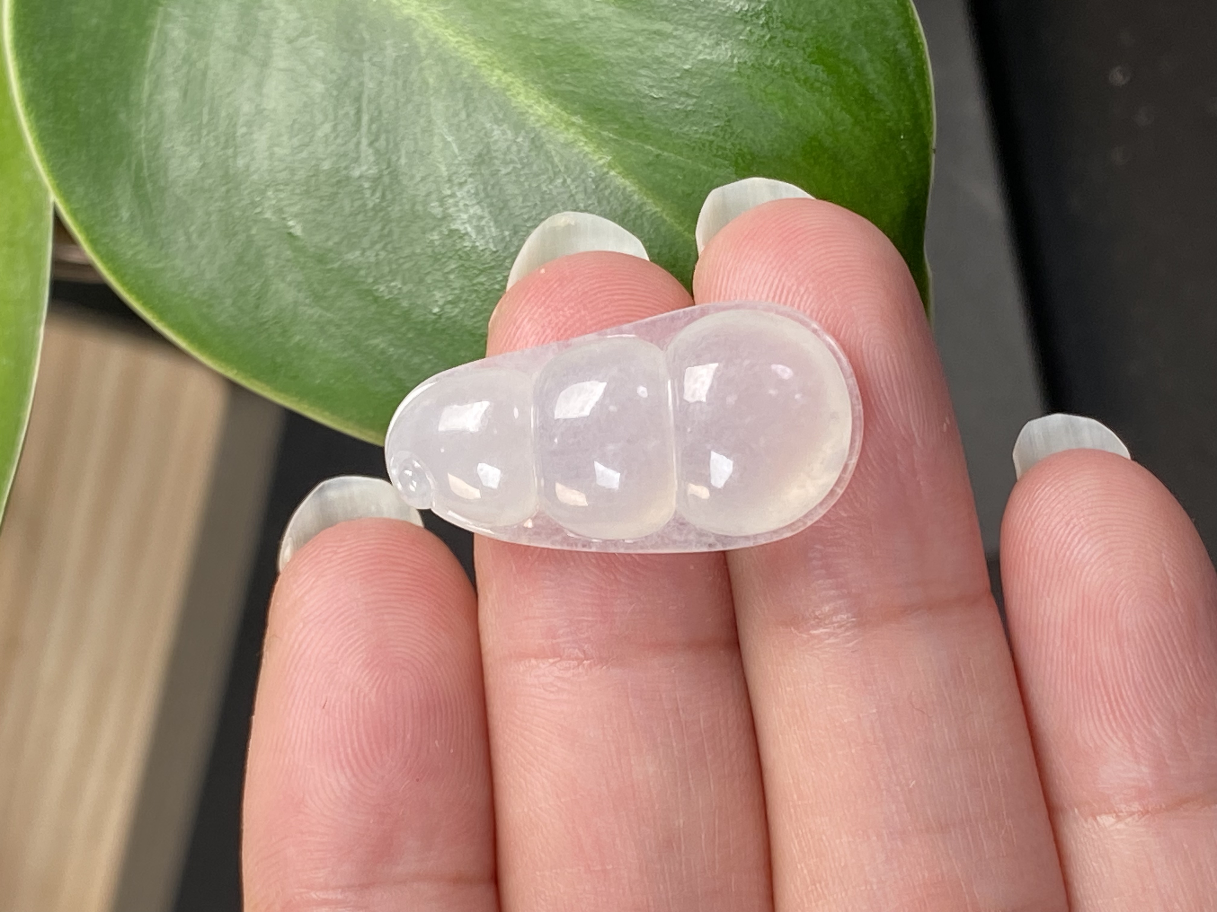 纯天然翡翠A货福豆