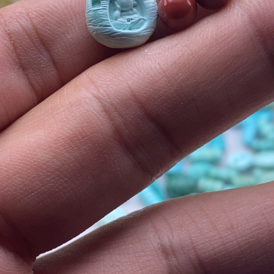 满***福未镶嵌南红玛瑙珠宝半成品