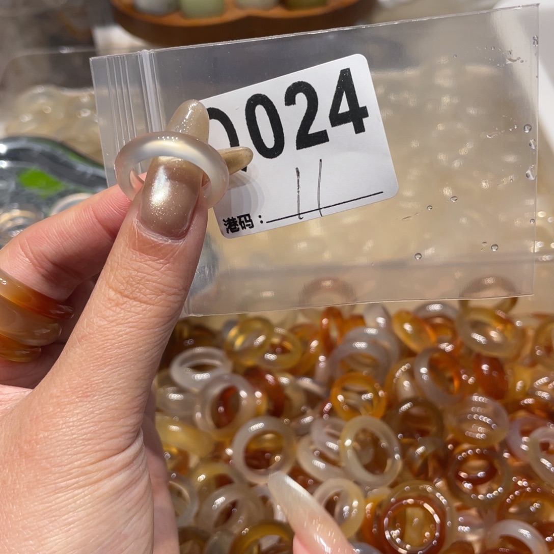 玛瑙/玉髓未镶嵌戒指024