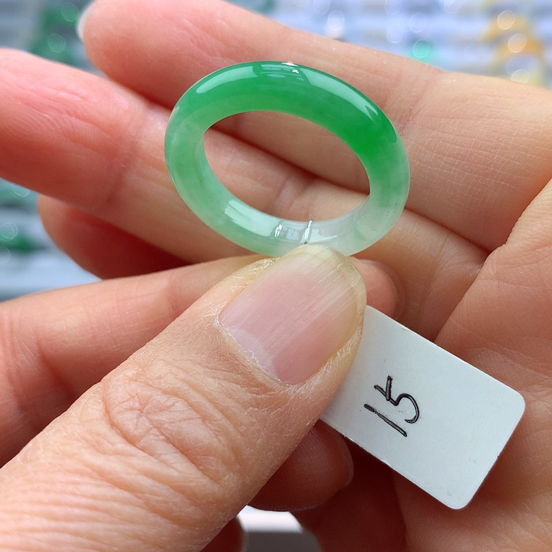 翡翠戒指未镶嵌15号