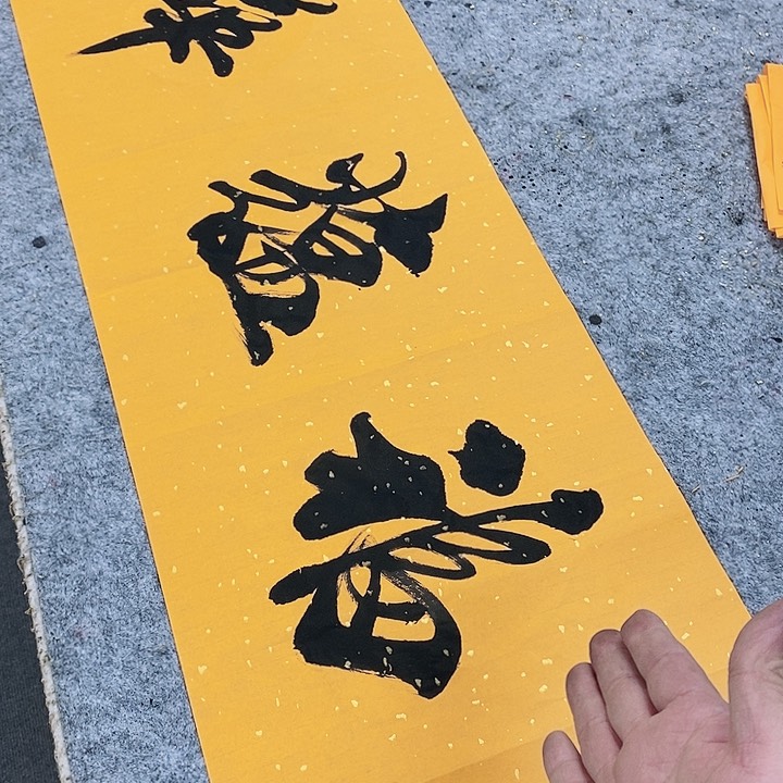 书法墨海游龙作品