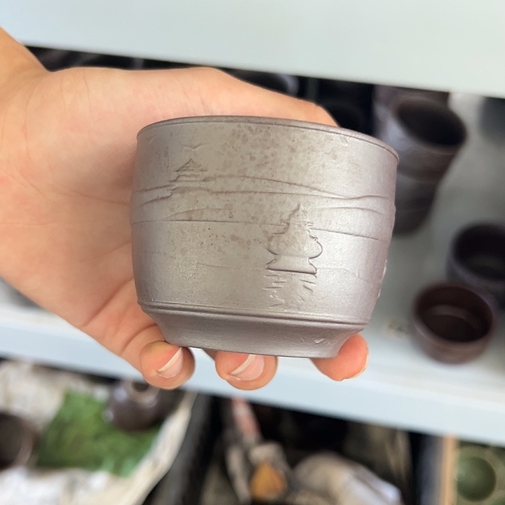 龙泉云间青瓷小米茶器