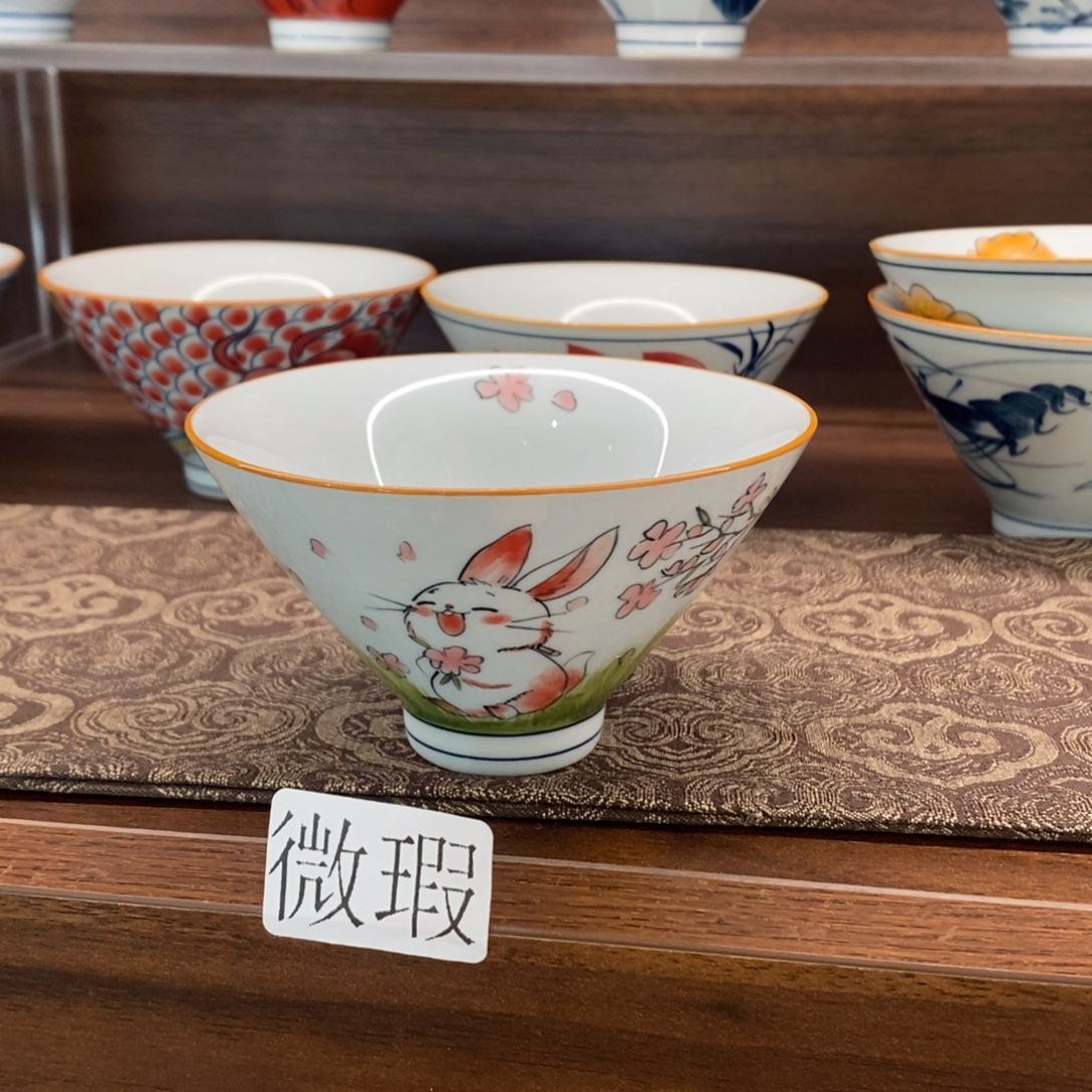 釉下彩老陶泥手工绘制