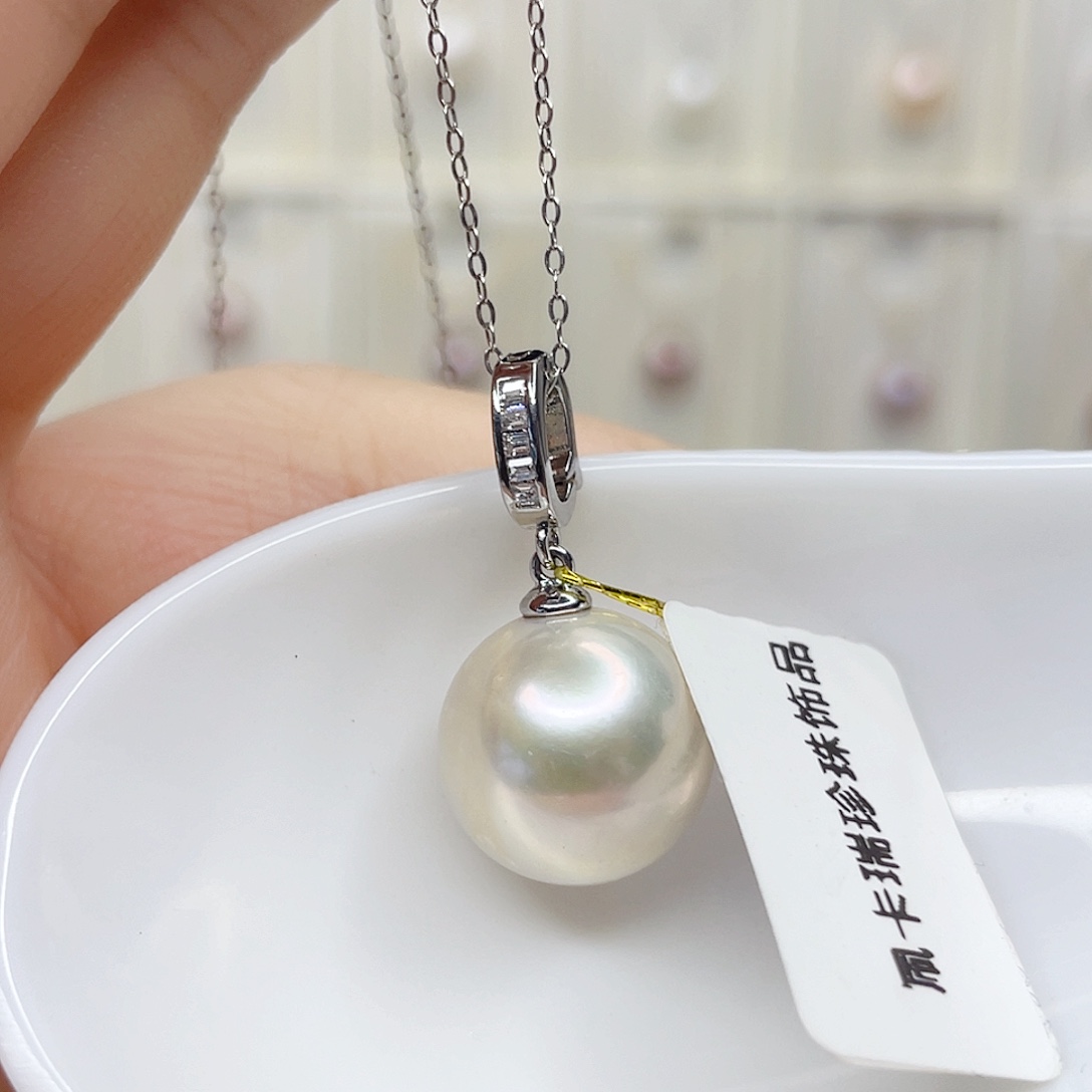 合金淡水珍珠吊坠(赠链)