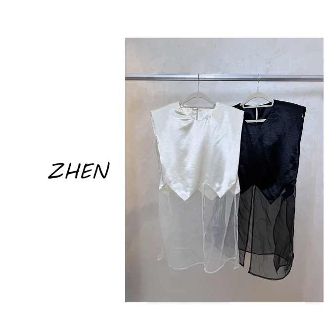 【ZHEN】25K01048 2025新款修身显瘦气质小众设计师款背心