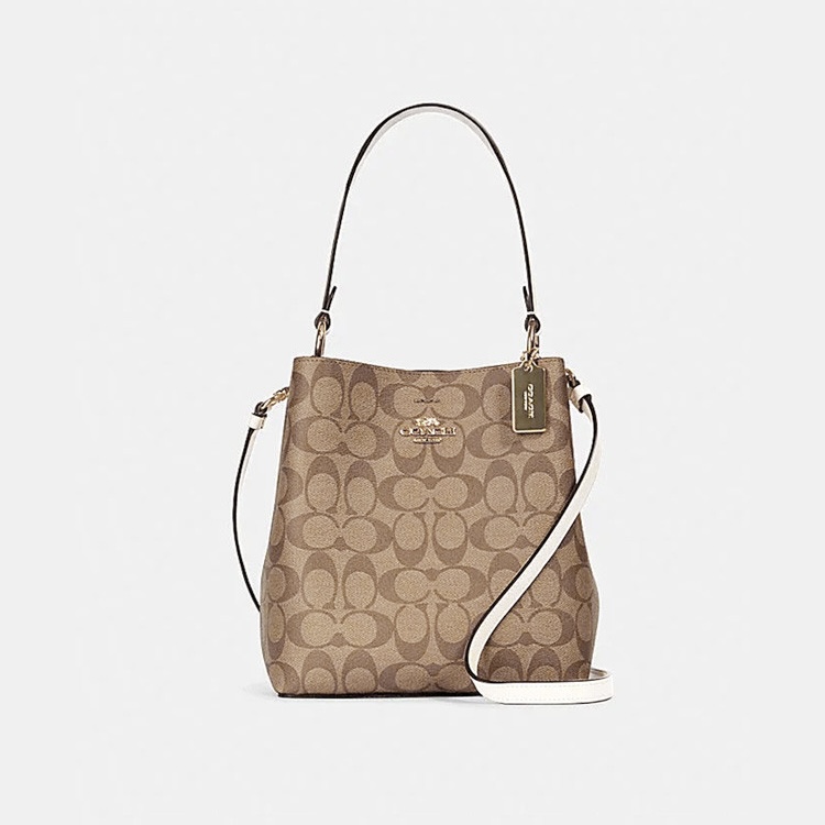 COACH｜蔻驰【全国联保】Town 21小号老花水桶包单肩斜挎包2312