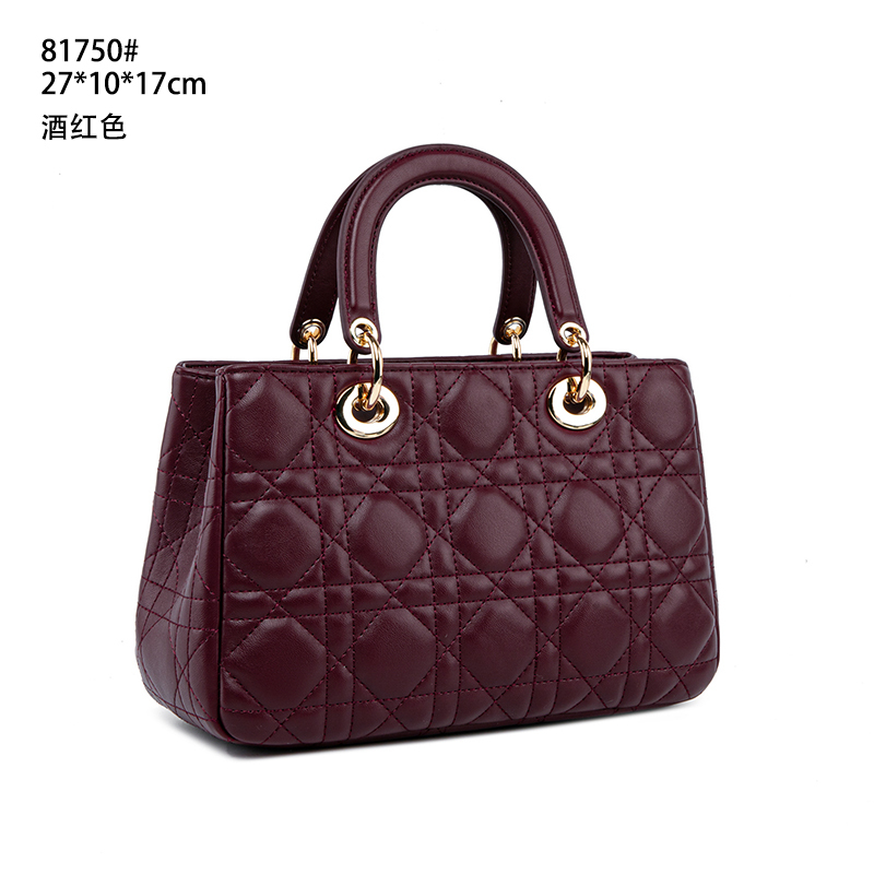 【Elin定制】2025年秋冬新款女包时尚设计单肩包QYX-81750-酒红色