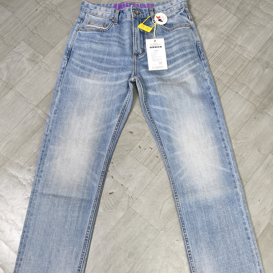 紫耀丹宁VG-012赤耳丹宁13.5盎司标准直筒美式复古特殊洗水工艺