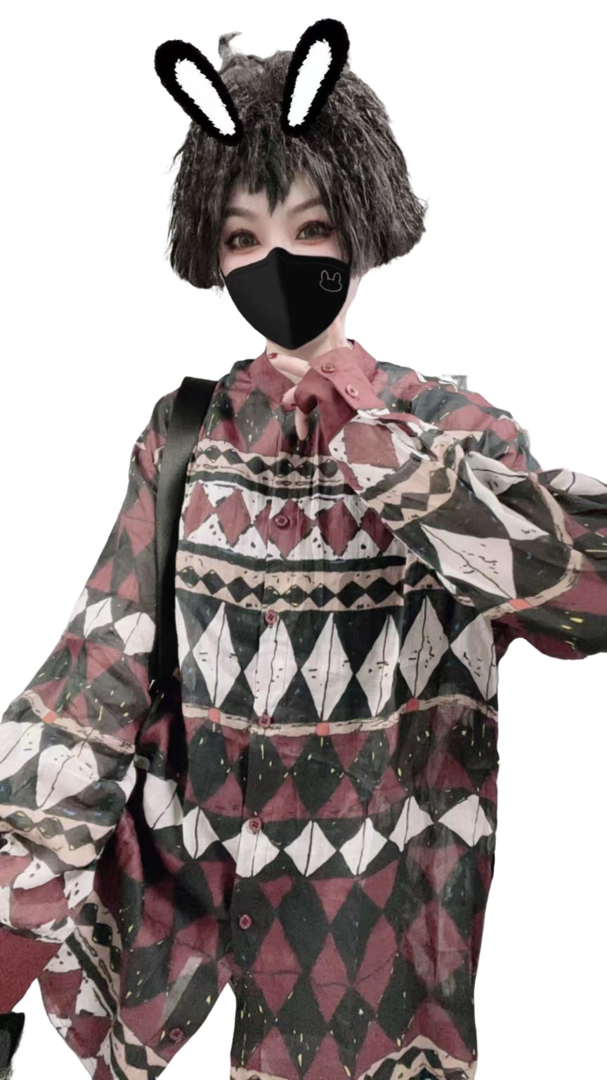 【佳老板】“25274#爆款韩版时尚百搭苎麻花衬衣