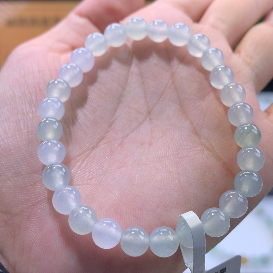 翡翠未镶嵌手链卡6.5