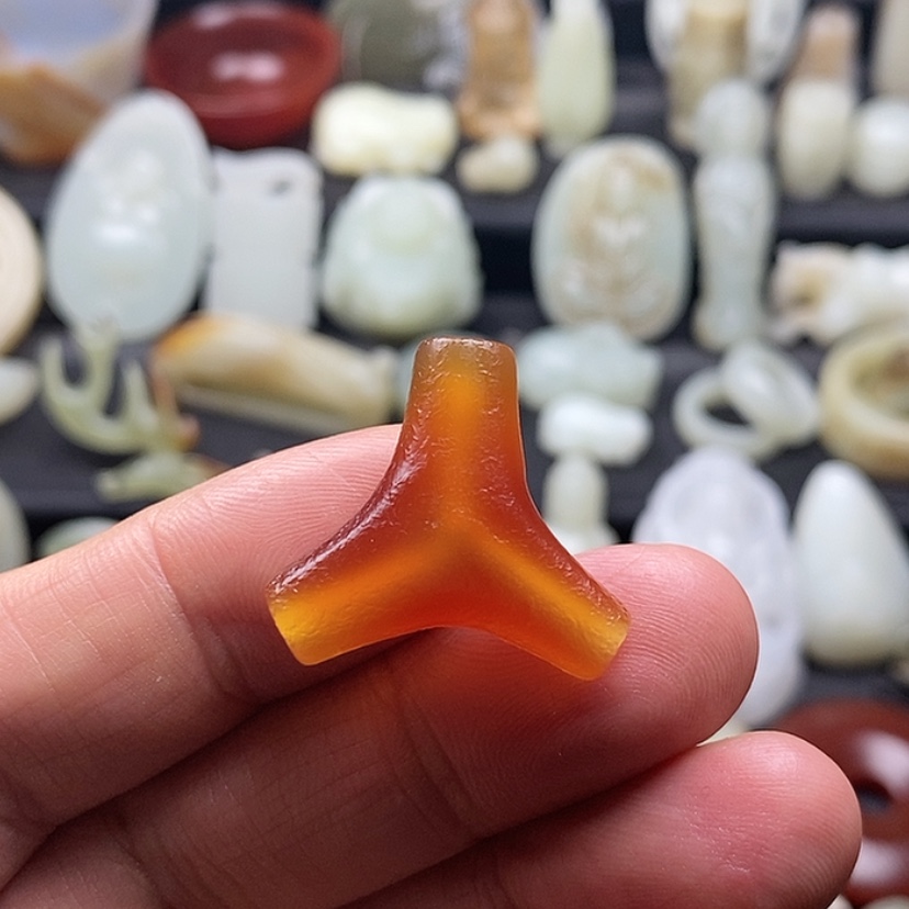 【闪购商品】玛瑙/玉髓三通未镶嵌