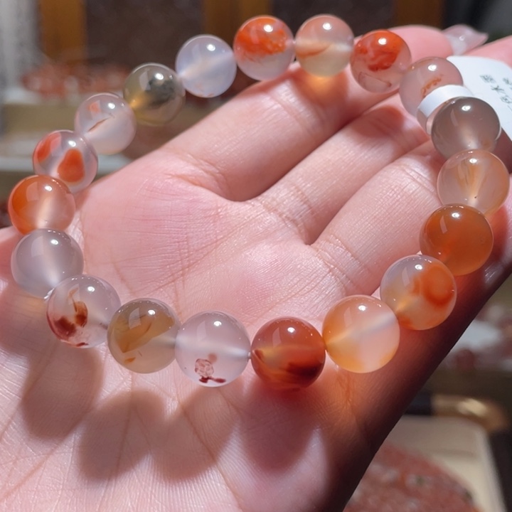 南红玛瑙三色水墨 10+未镶嵌