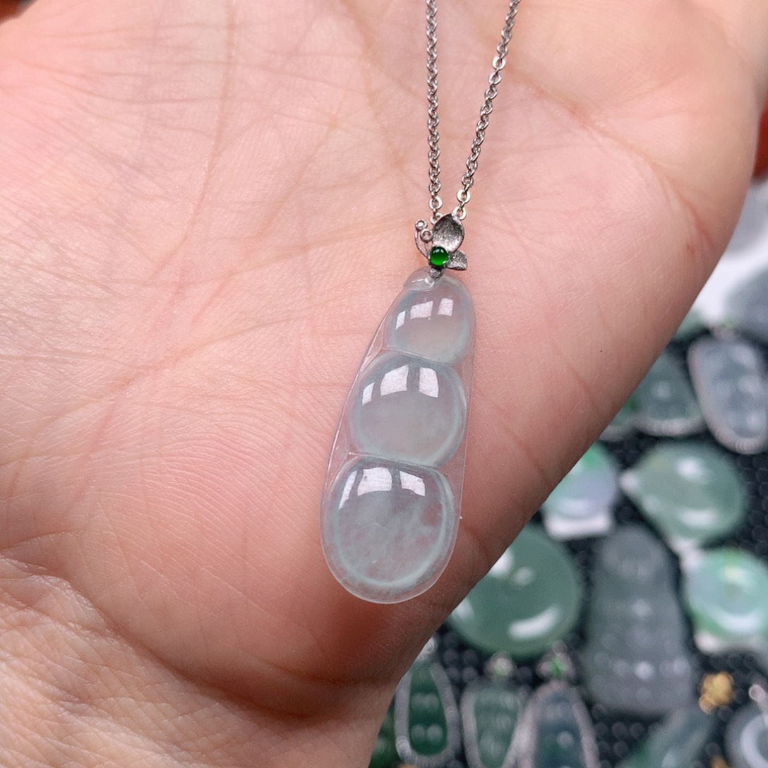 【闪购商品】翡翠吊坠(不含链)18K金镶嵌