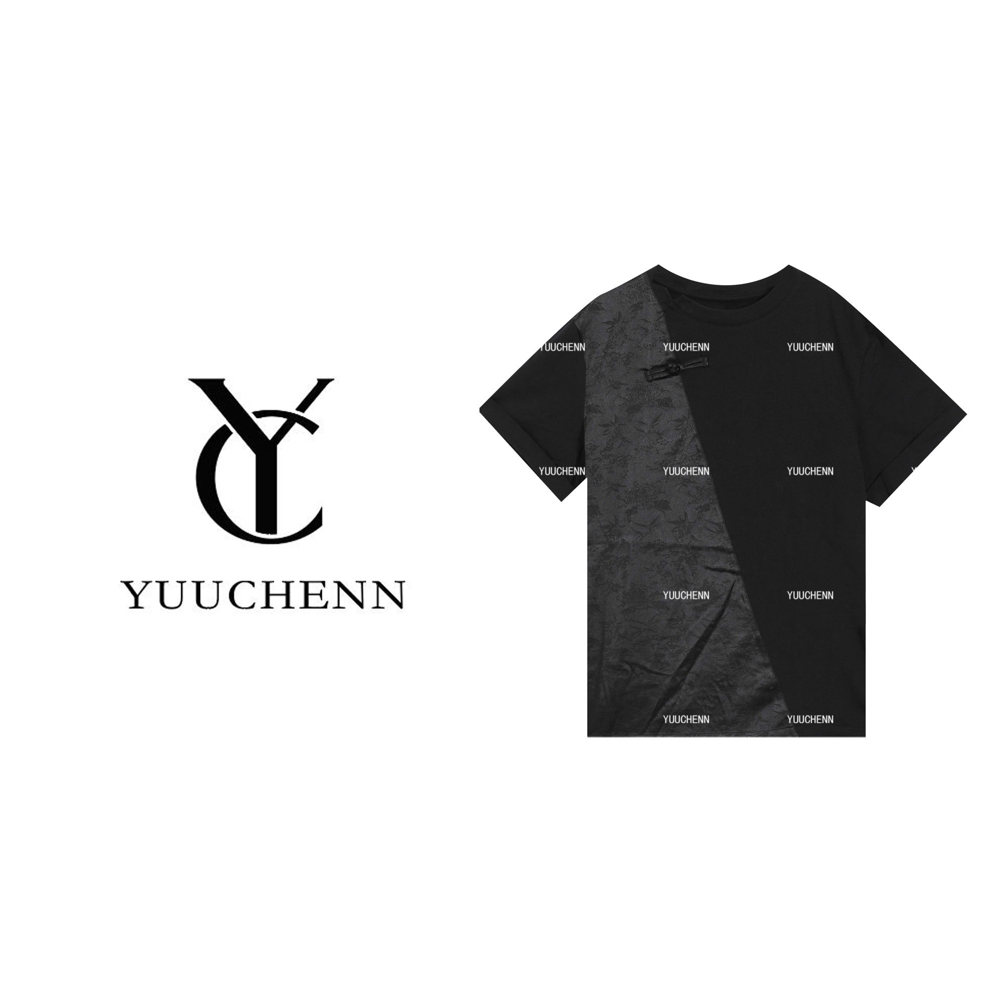 YUUCHENN 夏季简约新中式百搭纯色T恤短袖15SW-T104