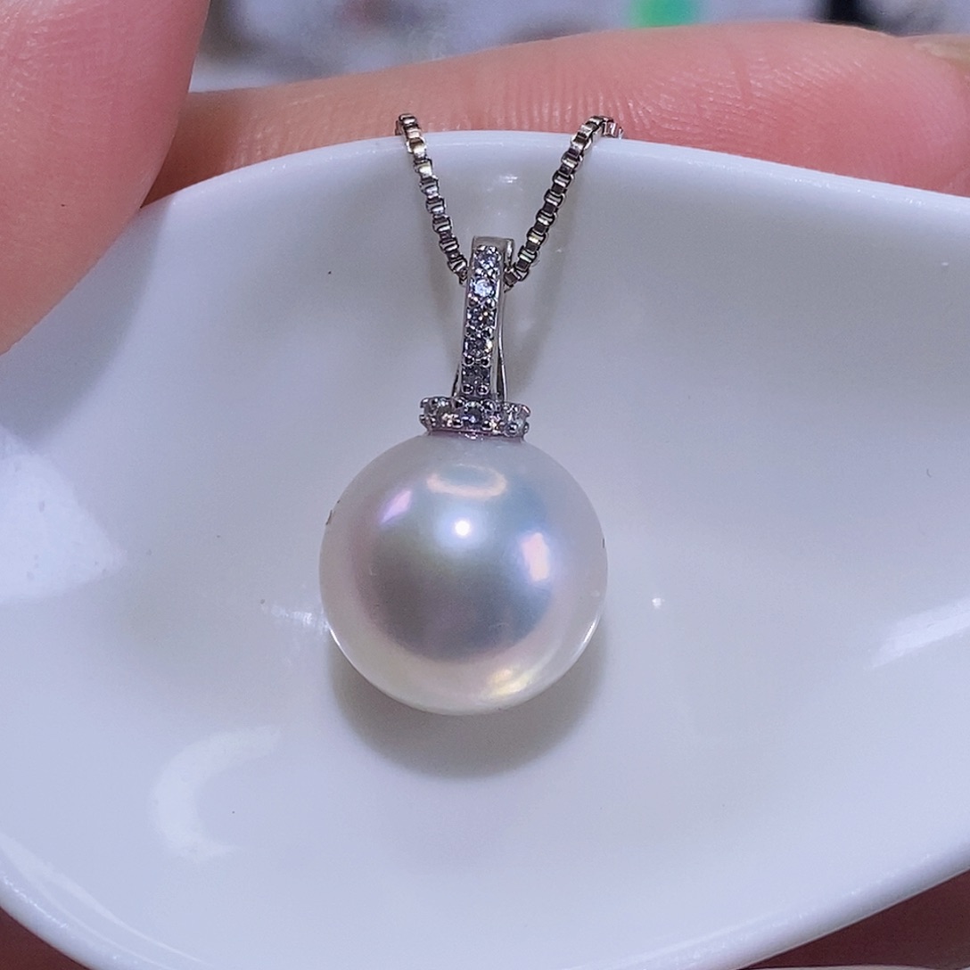 淡水珍珠颈饰银S925镶嵌