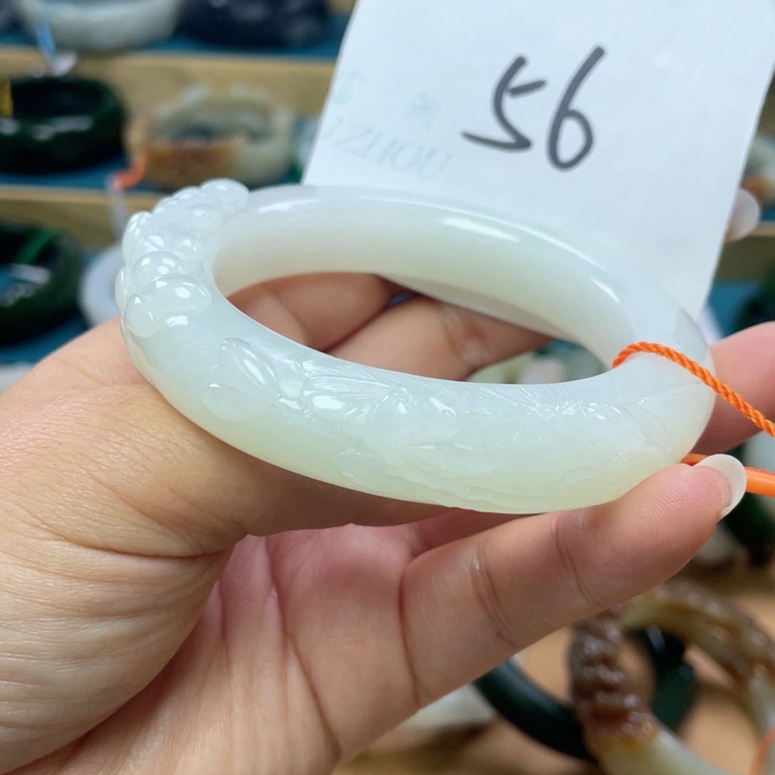 未镶嵌手镯和田玉圈口58