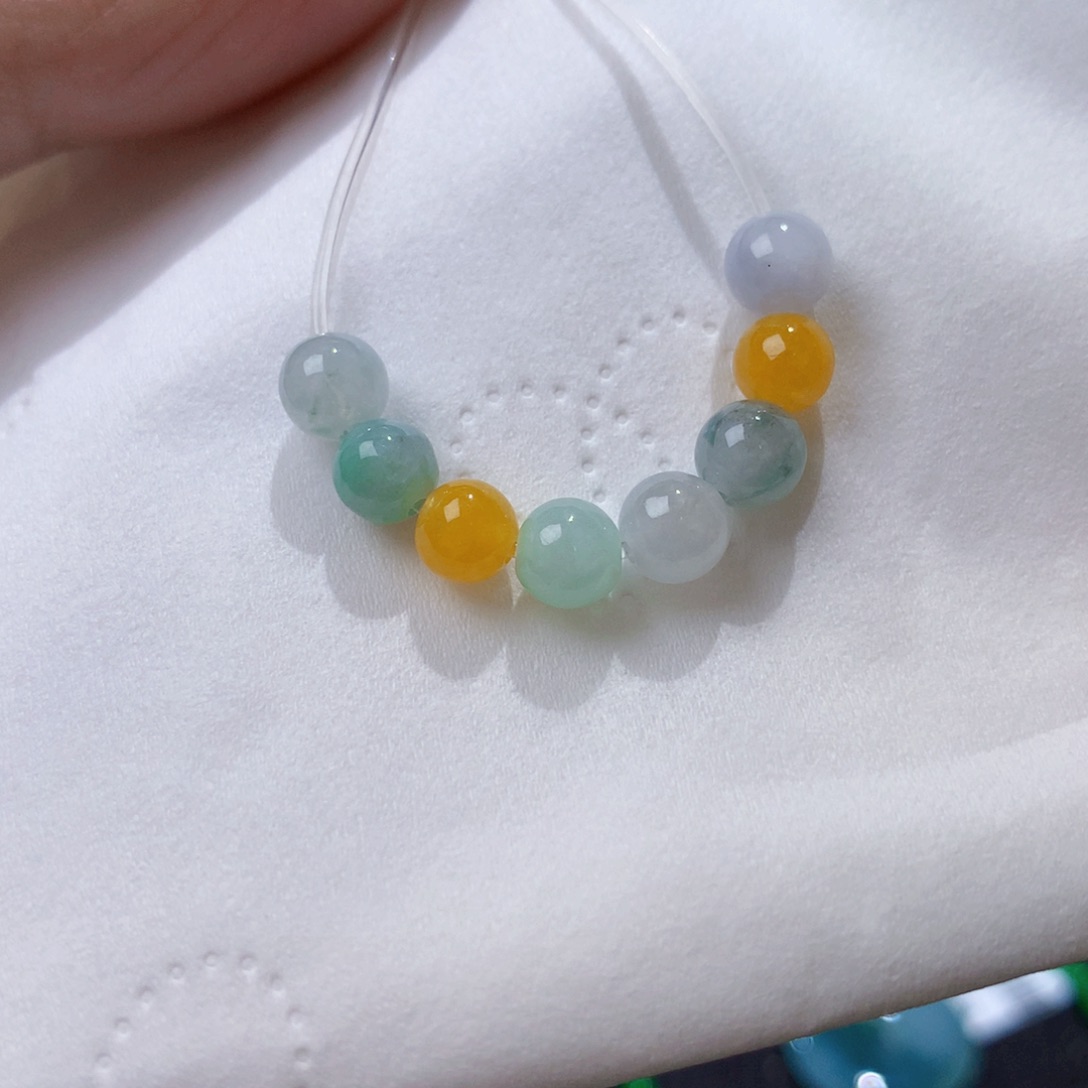 定制翡翠未镶嵌翡翠珠子36