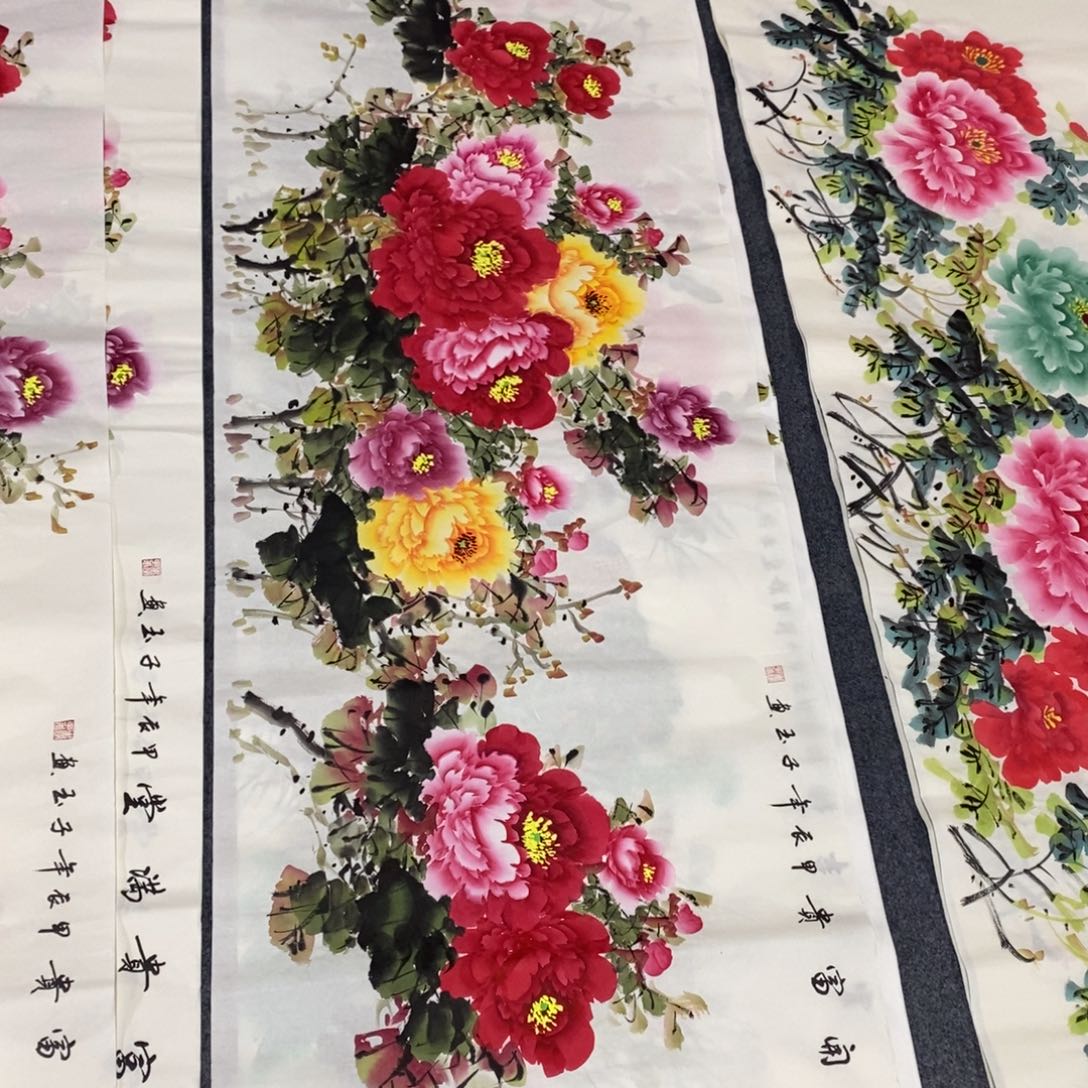国画徐尺寸180✖️70小六尺纯手绘国画