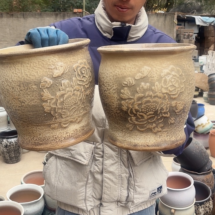 紫砂茶碗瑕疵两个口径20*20